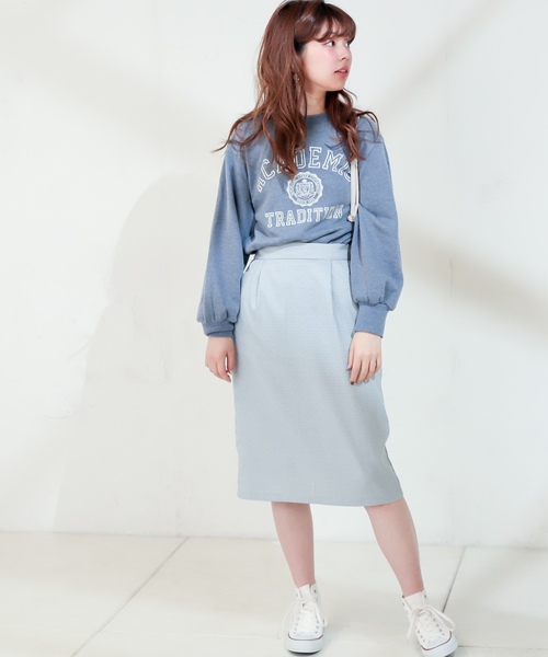 natural couture（ナチュラルクチュール）の「スカラップポケットゆるタイト（スカート・レディース・ベージュ/レッド/インディゴブルー/ホワイト系その他/チェック・FREE）」の10枚目の写真