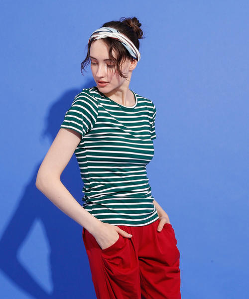 aimoha（アイモハ）の「ベーシックTシャツ（Tシャツ/カットソー・レディース・ホワイト/ブラック/パープル/ネイビー/ブラウン/グレー/グリーン/ミント/ライトピンク/ピンク/ブラック系その他/グレー系その他/グリーン系その他/ブルー系その他/ライトグレー/ピンク系その他/ホワイト系その他・MEDIUM/LARGE/SMALL/X-LARGE）」の12枚目の写真