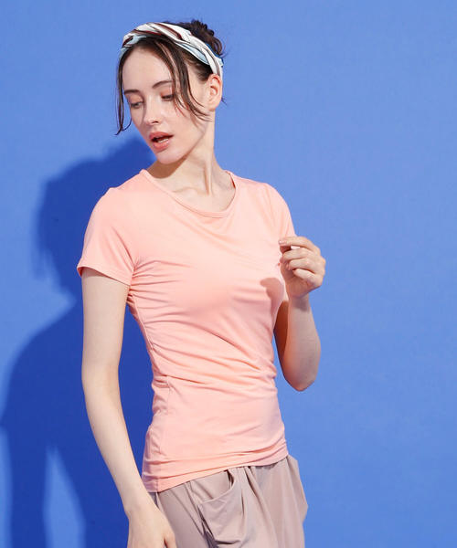 aimoha（アイモハ）の「ベーシックTシャツ（Tシャツ/カットソー・レディース・ホワイト/ブラック/パープル/ネイビー/ブラウン/グレー/グリーン/ミント/ライトピンク/ピンク/ブラック系その他/グレー系その他/グリーン系その他/ブルー系その他/ライトグレー/ピンク系その他/ホワイト系その他・MEDIUM/LARGE/SMALL/X-LARGE）」の17枚目の写真