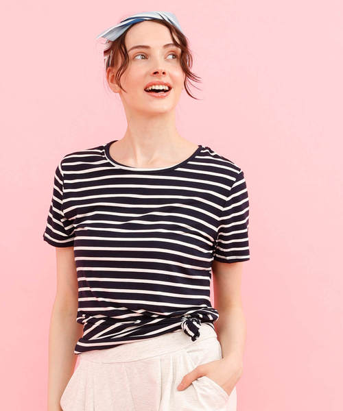 aimoha（アイモハ）の「ベーシックTシャツ（Tシャツ/カットソー・レディース・ホワイト/ブラック/パープル/ネイビー/ブラウン/グレー/グリーン/ミント/ライトピンク/ピンク/ブラック系その他/グレー系その他/グリーン系その他/ブルー系その他/ライトグレー/ピンク系その他/ホワイト系その他・MEDIUM/LARGE/SMALL/X-LARGE）」の8枚目の写真