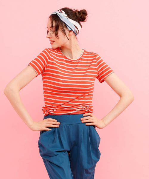 aimoha（アイモハ）の「ベーシックTシャツ（Tシャツ/カットソー・レディース・ホワイト/ブラック/パープル/ネイビー/ブラウン/グレー/グリーン/ミント/ライトピンク/ピンク/ブラック系その他/グレー系その他/グリーン系その他/ブルー系その他/ライトグレー/ピンク系その他/ホワイト系その他・MEDIUM/LARGE/SMALL/X-LARGE）」の16枚目の写真