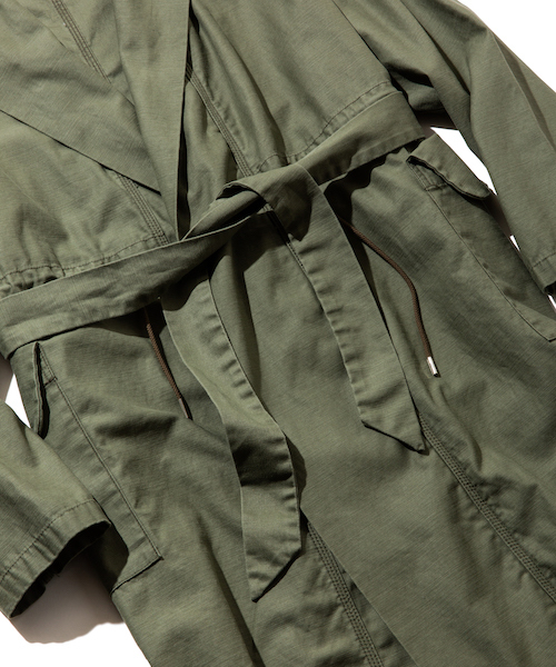 rehacer（レアセル）の「rehacer : Over Hooded Military Coat MADE IN OKAYAMA JAPAN（モッズコート・メンズ・ブラック/カーキ・SMALL/MEDIUM/LARGE）」の10枚目の写真