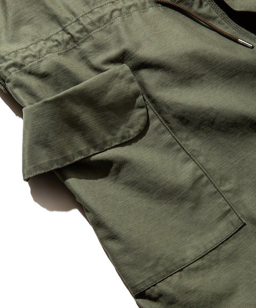 rehacer（レアセル）の「rehacer : Over Hooded Military Coat MADE IN OKAYAMA JAPAN（モッズコート・メンズ・ブラック/カーキ・SMALL/MEDIUM/LARGE）」の12枚目の写真