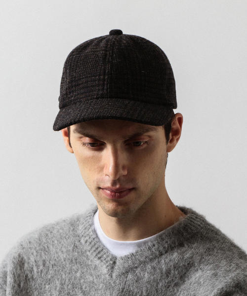 BEAUTY&YOUTH UNITED ARROWS（ビューティーアンドユースユナイテッドアローズ）の「BY グレンチェック 6パネル キャップ（キャップ・メンズ・ホワイト/ダークグレー・FREE）」の3枚目の写真
