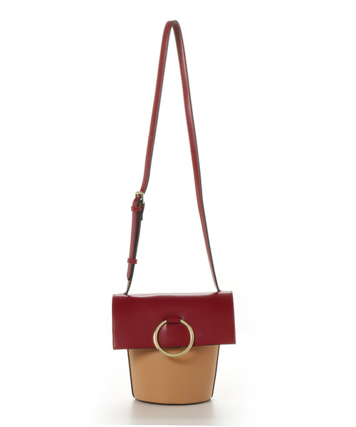 & chouette（アンドシュエット）の「バケツ型バイカラーショルダーバッグ（ショルダーバッグ・レディース・ワインレッド/ダークグリーン/ネイビー/ブラウン/ブラック・FREE）」の11枚目の写真