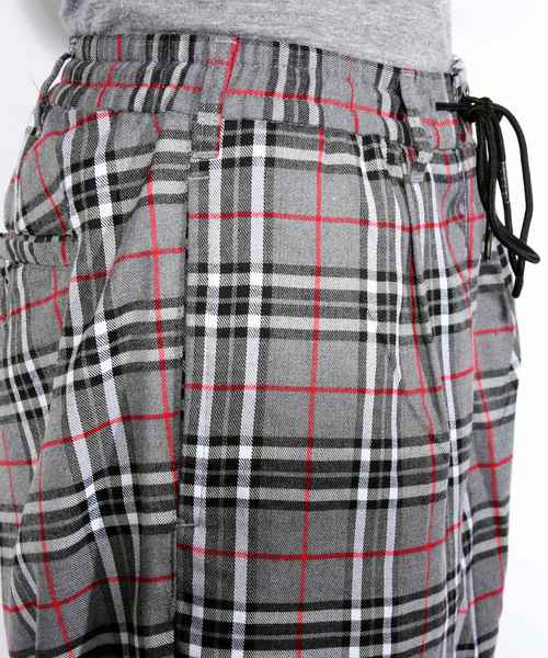 ８(eight)（エイト）の「チェック ワイドパンツ チノパン シェフパンツ（チノパンツ・メンズ・ネイビー/ブラウン/グレー・MEDIUM/LARGE）」の16枚目の写真