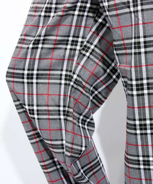 ８(eight)（エイト）の「チェック ワイドパンツ チノパン シェフパンツ（チノパンツ・メンズ・ネイビー/ブラウン/グレー・MEDIUM/LARGE）」の17枚目の写真