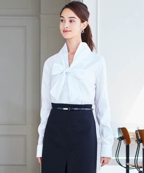 NARACAMICIE（ナラカミーチェ）の「サテンストライプリボン付