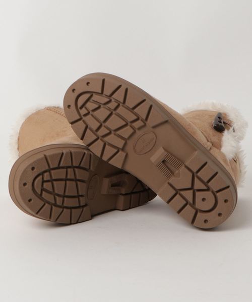 VENCEEXCHANGE（ヴァンスエクスチェンジ）の「トグルムートンブーツ（ブーツ・レディース・ブラック/ベージュ/グレー・M/L）」の4枚目の写真