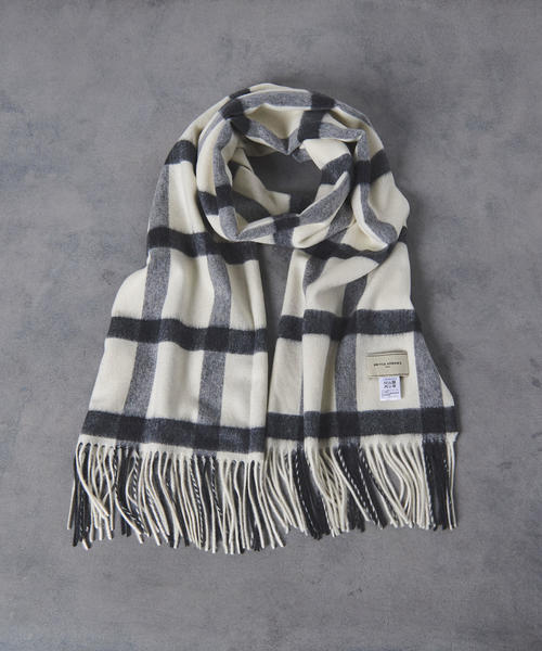 専用　UBCB カシミヤ100％ チェック ストール UNITED ARROWS（ユナイテッドアローズ）の「UBCB カシミヤ チェック