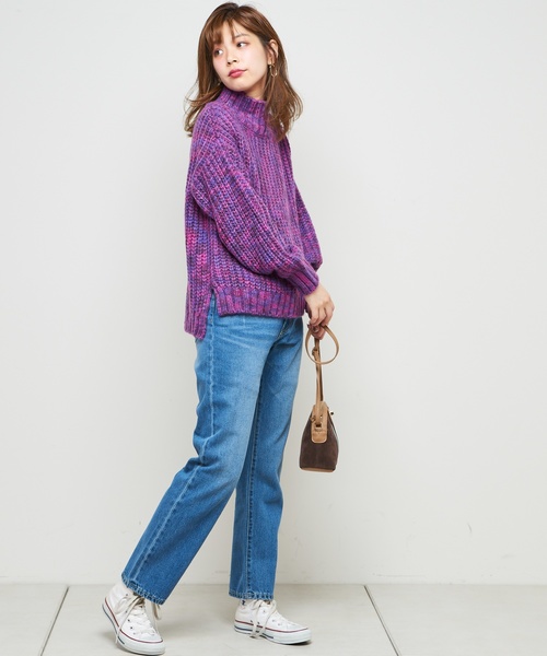 natural couture（ナチュラルクチュール）の「ハイウエストストレートデニム（デニムパンツ・レディース・インディゴブルー/ブルー・SMALL/MEDIUM）」の14枚目の写真