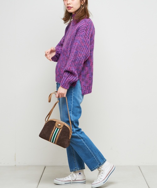 natural couture（ナチュラルクチュール）の「ハイウエストストレートデニム（デニムパンツ・レディース・インディゴブルー/ブルー・SMALL/MEDIUM）」の15枚目の写真