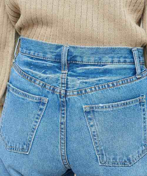 natural couture（ナチュラルクチュール）の「ハイウエストストレートデニム（デニムパンツ・レディース・インディゴブルー/ブルー・SMALL/MEDIUM）」の22枚目の写真