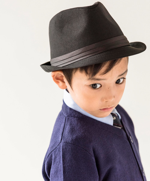 Catherine Cottage(キャサリンコテージ)の「中折れハット(ハット・キッズ・ブラック・54)」の1枚目の写真