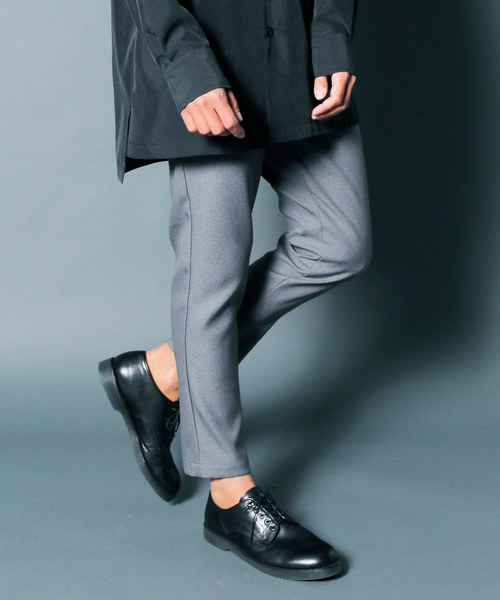Magine(マージン)の「OLD STA-PRE TWILL CROPPED NO-P PANTS:オールドスタプレ ツイル クロップドパンツ(スラックス)」|グレー