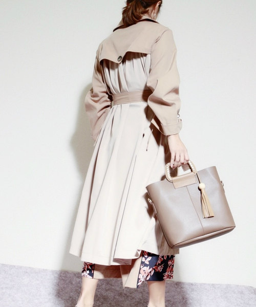 LADYMADE（レディメイド）の「ドロストスリーブトレンチコート（トレンチコート・レディース・ベージュ/カーキ/オレンジ・FREE）」の17枚目の写真