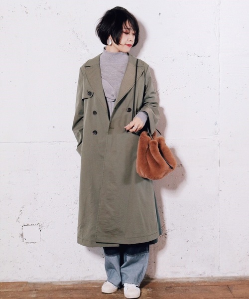 LADYMADE（レディメイド）の「ドロストスリーブトレンチコート（トレンチコート・レディース・ベージュ/カーキ/オレンジ・FREE）」の22枚目の写真