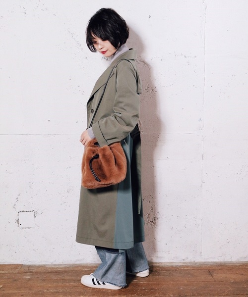 LADYMADE（レディメイド）の「ドロストスリーブトレンチコート（トレンチコート・レディース・ベージュ/カーキ/オレンジ・FREE）」の18枚目の写真