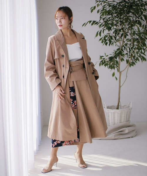 LADYMADE（レディメイド）の「ドロストスリーブトレンチコート（トレンチコート・レディース・ベージュ/カーキ/オレンジ・FREE）」の5枚目の写真