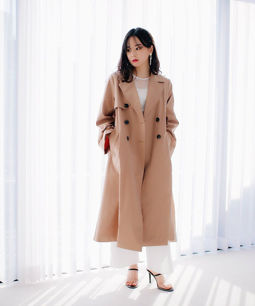 LADYMADE（レディメイド）の「ドロストスリーブトレンチコート（トレンチコート・レディース・ベージュ/カーキ/オレンジ・FREE）」の13枚目の写真