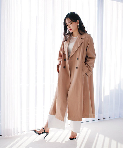 LADYMADE（レディメイド）の「ドロストスリーブトレンチコート（トレンチコート・レディース・ベージュ/カーキ/オレンジ・FREE）」の14枚目の写真