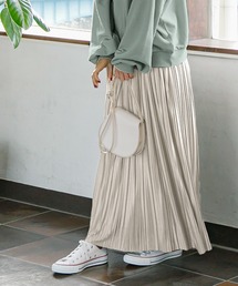 KOBE LETTUCE | ロング丈／マキシ丈2typeサテンプリーツスカート(スカート)