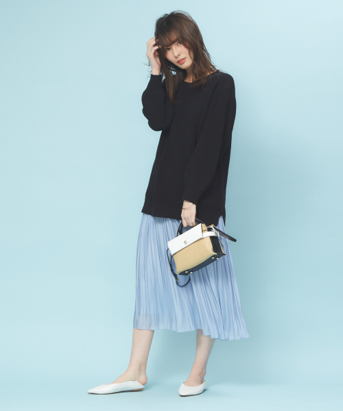 PICHE ABAHOUSE（ピシェ アバハウス）の「バブーシュ2WAYフラットシューズ（パンプス・レディース・ホワイト/ブラック/シルバー・40/38/39/35/36/37/34）」の22枚目の写真