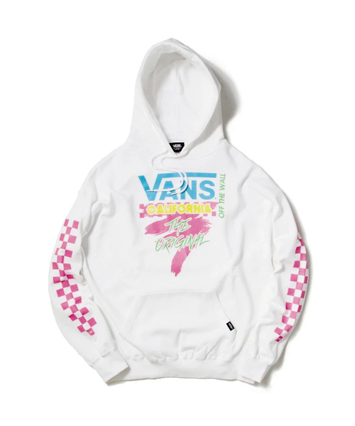 VANS(バンズ)の「VANS/ヴァンズ ネオンプルパーカー(パーカー・メンズ・ブラック/ホワイト/イエロー・M/L)」の2枚目の写真