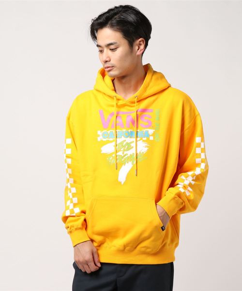 VANS(バンズ)の「VANS/ヴァンズ ネオンプルパーカー(パーカー・メンズ・ブラック/ホワイト/イエロー・M/L)」の6枚目の写真