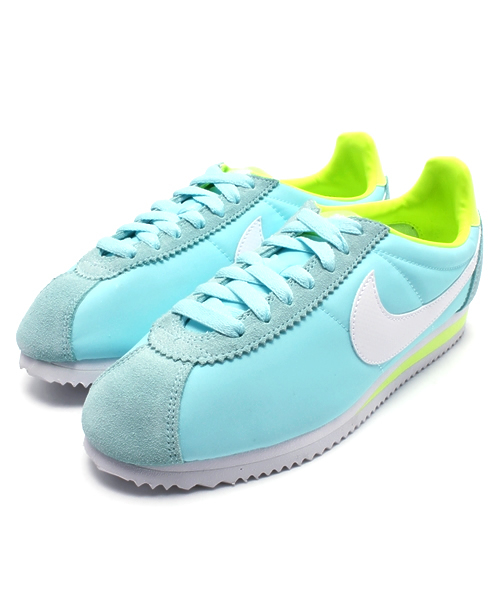 NIKE（ナイキ）の「ナイキ ウィメンズ クラシック コルテッツ ナイロン NIKE WMNS CLASSIC CORTEZ NYLON 457226（スニーカー・レディース・レッド/パープル/ライトブルー・24.5cm/23cm/24cm/23.5cm）」の2枚目の写真