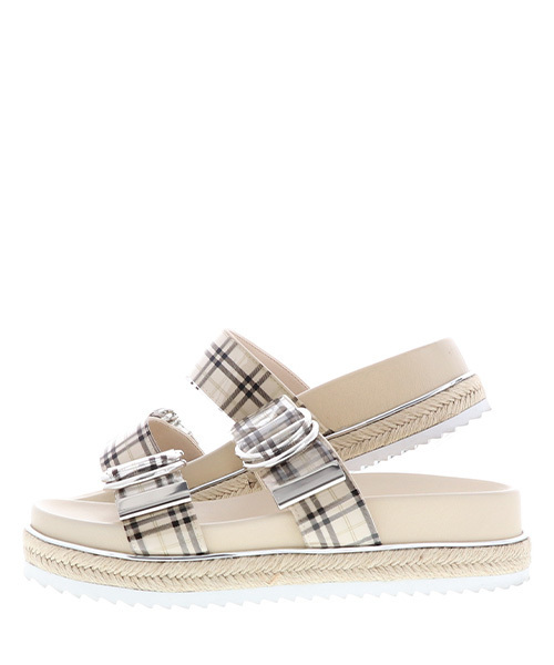 RANDA(ランダ)の「バックルデザインスポーティーサンダル(サンダル・レディース・ピンク/シルバー/チェック・LL/S/M/L)」の8枚目の写真