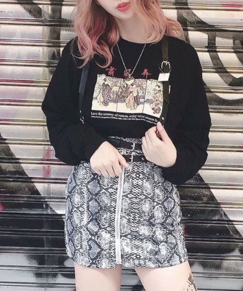 SPINNS（スピンズ）の「合皮リングハーネスベルト（ベルト・レディース・ブラック/ホワイト・ONESIZE）」の8枚目の写真