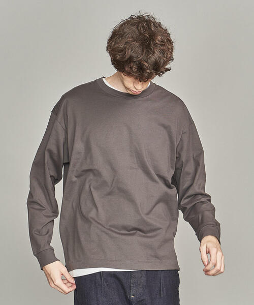 BEAUTY&YOUTH UNITED ARROWS（ビューティーアンドユースユナイテッドアローズ）の「by ワイド リブ カットソー -MADE IN JAPAN-（Tシャツ/カットソー・メンズ・レッド/ダークグレー/ブラック/ホワイト・M/S/XL/L）」の4枚目の写真