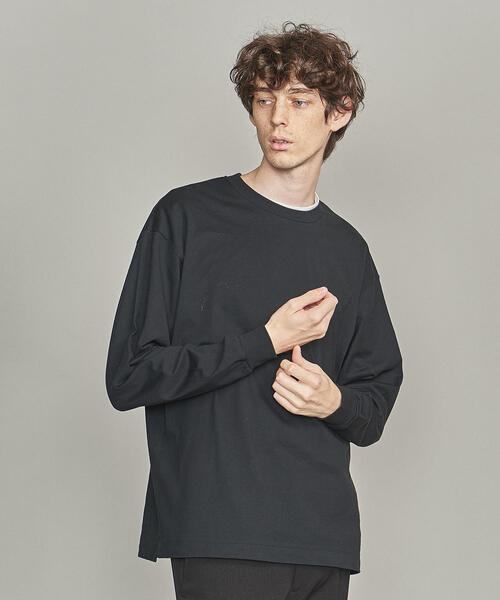 BEAUTY&YOUTH UNITED ARROWS（ビューティーアンドユースユナイテッドアローズ）の「by ワイド リブ カットソー -MADE IN JAPAN-（Tシャツ/カットソー・メンズ・レッド/ダークグレー/ブラック/ホワイト・M/S/XL/L）」の3枚目の写真