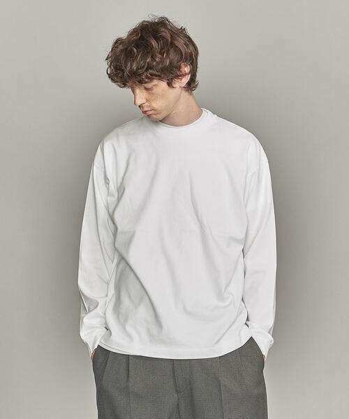 BEAUTY&YOUTH UNITED ARROWS（ビューティーアンドユースユナイテッドアローズ）の「by ワイド リブ カットソー -MADE IN JAPAN-（Tシャツ/カットソー・メンズ・レッド/ダークグレー/ブラック/ホワイト・M/S/XL/L）」の5枚目の写真