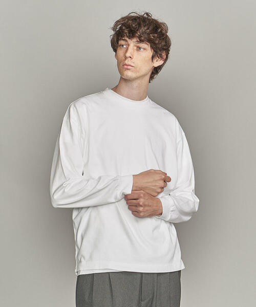 BEAUTY&YOUTH UNITED ARROWS（ビューティーアンドユースユナイテッドアローズ）の「by ワイド リブ カットソー -MADE IN JAPAN-（Tシャツ/カットソー・メンズ・レッド/ダークグレー/ブラック/ホワイト・M/S/XL/L）」の11枚目の写真
