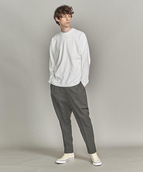 BEAUTY&YOUTH UNITED ARROWS（ビューティーアンドユースユナイテッドアローズ）の「by ワイド リブ カットソー -MADE IN JAPAN-（Tシャツ/カットソー・メンズ・レッド/ダークグレー/ブラック/ホワイト・M/S/XL/L）」の12枚目の写真