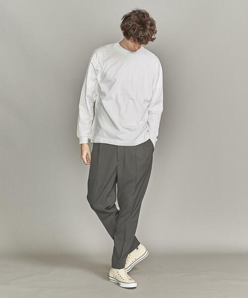 BEAUTY&YOUTH UNITED ARROWS（ビューティーアンドユースユナイテッドアローズ）の「by ワイド リブ カットソー -MADE IN JAPAN-（Tシャツ/カットソー・メンズ・レッド/ダークグレー/ブラック/ホワイト・M/S/XL/L）」の13枚目の写真