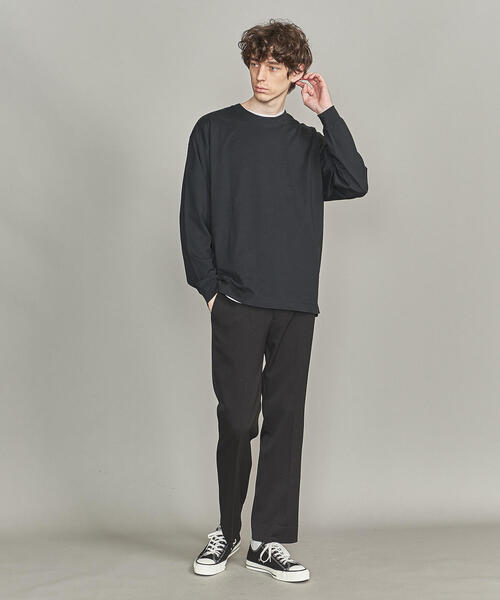 BEAUTY&YOUTH UNITED ARROWS（ビューティーアンドユースユナイテッドアローズ）の「by ワイド リブ カットソー -MADE IN JAPAN-（Tシャツ/カットソー・メンズ・レッド/ダークグレー/ブラック/ホワイト・M/S/XL/L）」の16枚目の写真