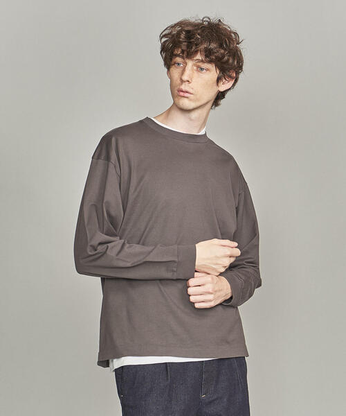 BEAUTY&YOUTH UNITED ARROWS（ビューティーアンドユースユナイテッドアローズ）の「by ワイド リブ カットソー -MADE IN JAPAN-（Tシャツ/カットソー・メンズ・レッド/ダークグレー/ブラック/ホワイト・M/S/XL/L）」の19枚目の写真