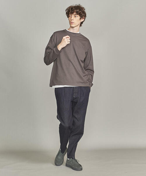 BEAUTY&YOUTH UNITED ARROWS（ビューティーアンドユースユナイテッドアローズ）の「by ワイド リブ カットソー -MADE IN JAPAN-（Tシャツ/カットソー・メンズ・レッド/ダークグレー/ブラック/ホワイト・M/S/XL/L）」の20枚目の写真