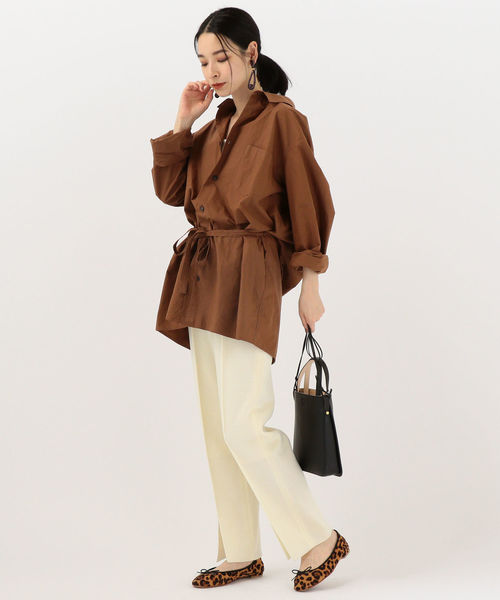 SHIPS(シップス)の「WRAPINKNOT:ミラノリブパンツ(その他パンツ・レディース・ホワイト/ネイビー・ONE SIZE)」の4枚目の写真