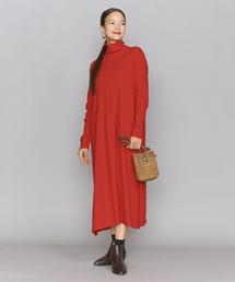 BEAUTY&YOUTH UNITED ARROWS | BY コットンテレコフレアタートルネックワンピース(ワンピース)