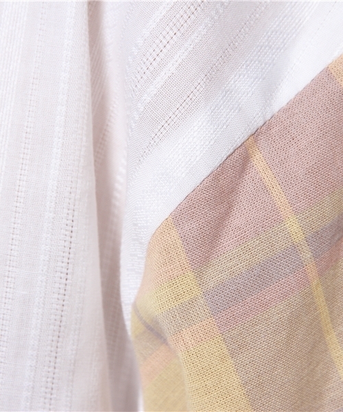 Kastane（カスタネ）の「【Kastane】七分袖オーバーブラウス（シャツ/ブラウス・レディース・ブルー系その他/イエロー系その他・FREE）」の6枚目の写真