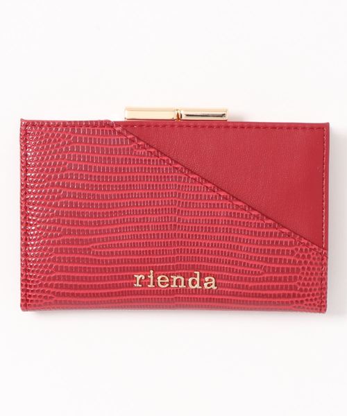 Rienda リエンダ Embossed Basic Kiss Card Rock Card Kiss Basic Case コインケース 札入れ Rienda リエンダ のファッション