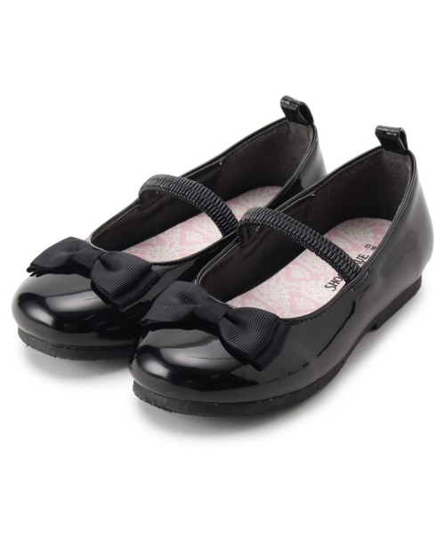 SHOO・LA・RUE（シューラルー）の「【18-20cm/セレモニー】KIDSリボンバレエシューズ（ドレスシューズ・キッズ・ブラック・90/20/18.0cm）」の7枚目の写真