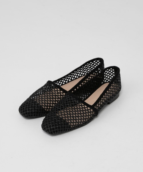 mystic(ミスティック)の「メッシュスリッポン/リゾート/ペタンコ/スリッポン(スリッポン・レディース・ブラック/ベージュ・38/36/37)」の1枚目の写真