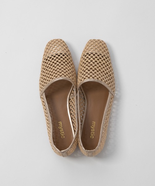 mystic(ミスティック)の「メッシュスリッポン/リゾート/ペタンコ/スリッポン(スリッポン・レディース・ブラック/ベージュ・38/36/37)」の5枚目の写真