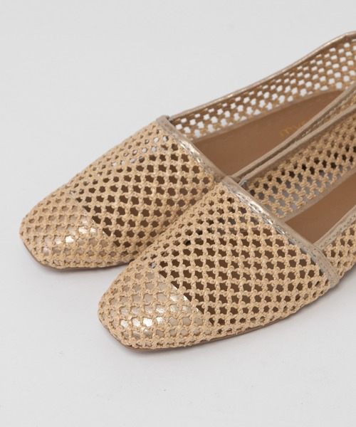 mystic(ミスティック)の「メッシュスリッポン/リゾート/ペタンコ/スリッポン(スリッポン・レディース・ブラック/ベージュ・38/36/37)」の6枚目の写真