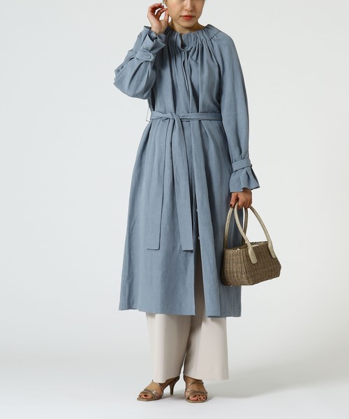 Tiara（ティアラ）の「ガウンワンピース（ワンピース・レディース・ネイビー/アイボリー/サックスブルー・FREE）」の3枚目の写真